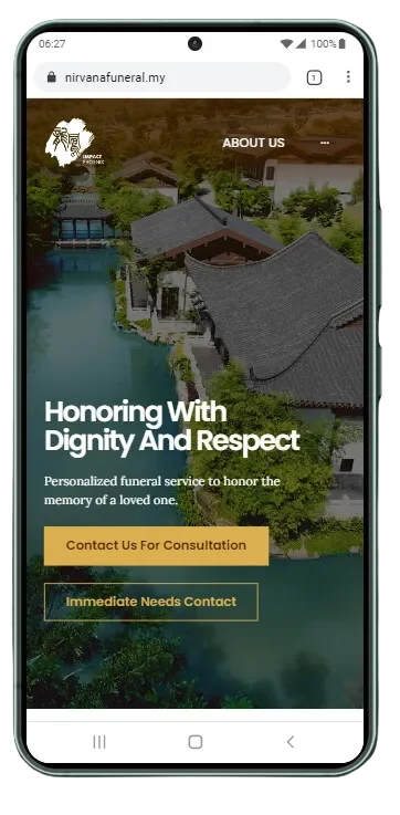 Home Page - Mobile Layout
